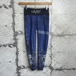 Gavelo Blue skull Patterned workout Leggings